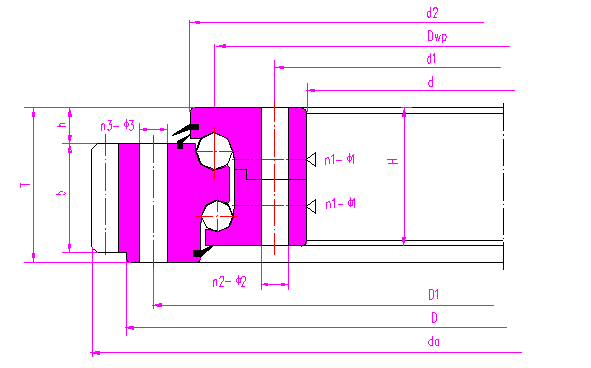 双排球触球转盘轴承（回转支承）