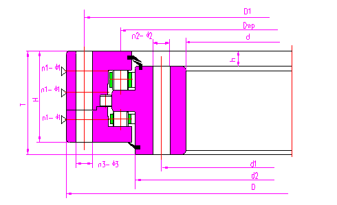 三排滚子组合转盘无齿式1